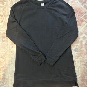 Old Navy Black Women’s Tunic Length Lightweight Sweatshirt Small